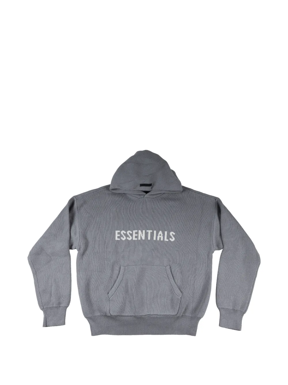 FEAR OF GOD ESSENTIALS logo-intarsia hoodie - Grau