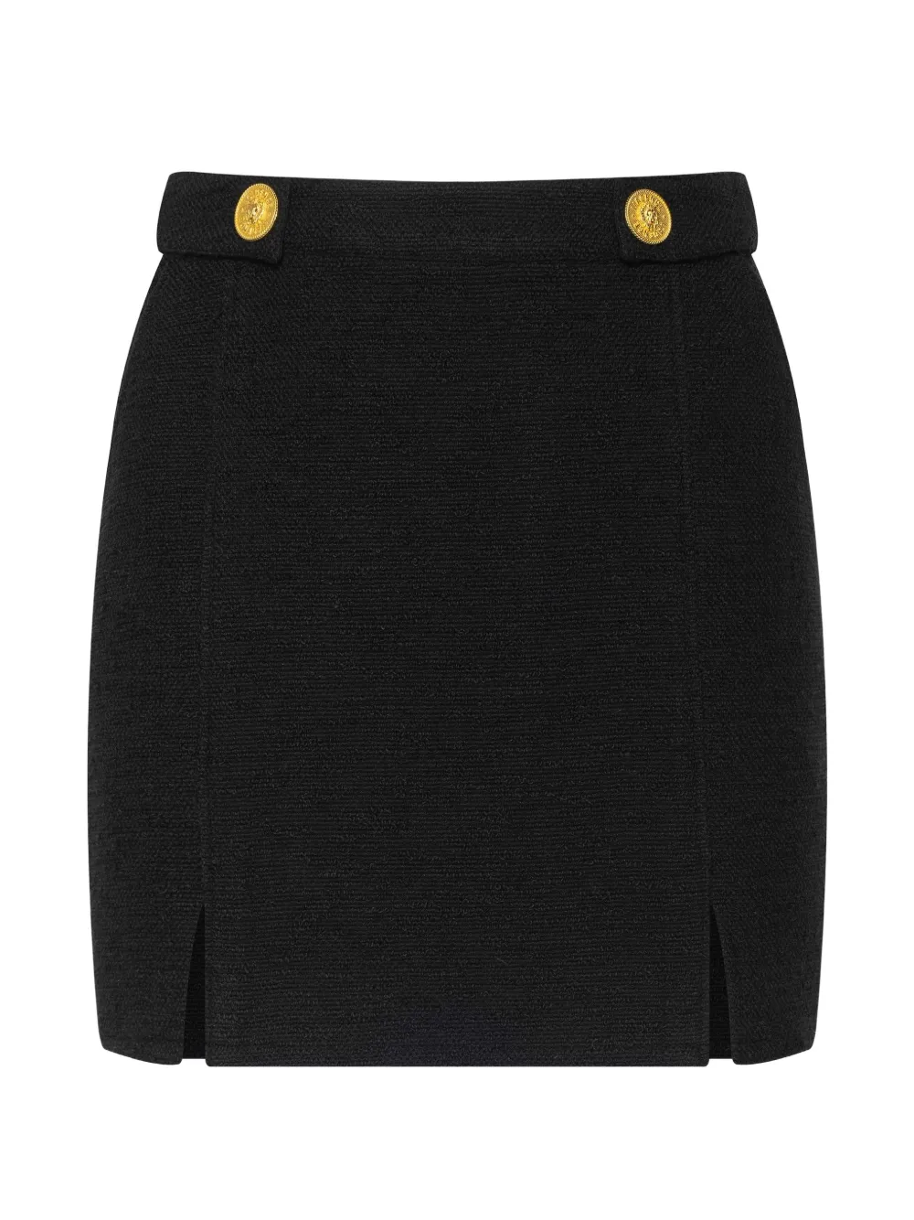 L'Agence Nelina buttoned tab mini skirt - Nero