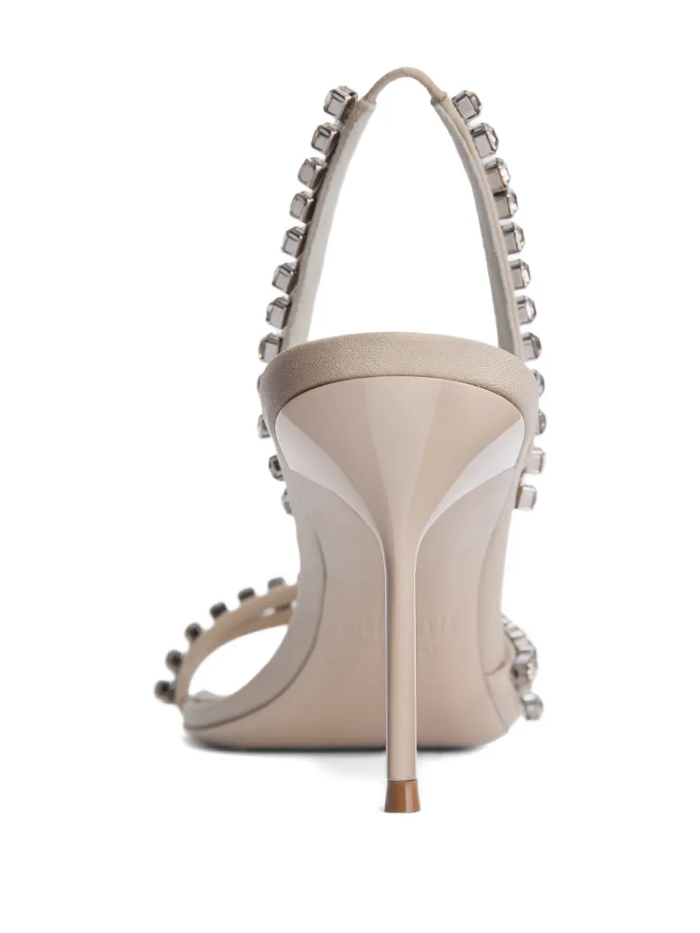 Paris Texas Lidia sandalen met diamant bandje Beige