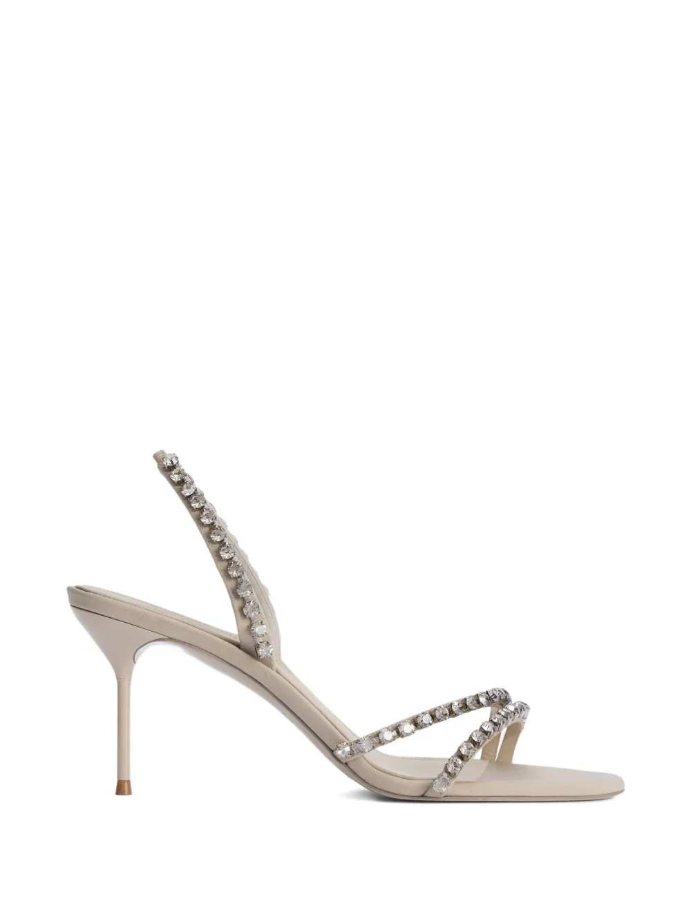 Paris Texas Lidia sandalen met diamant bandje Beige
