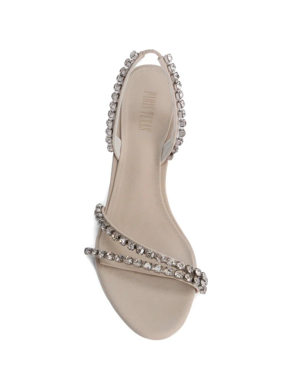 Paris Texas Lidia sandalen met diamant bandje Beige