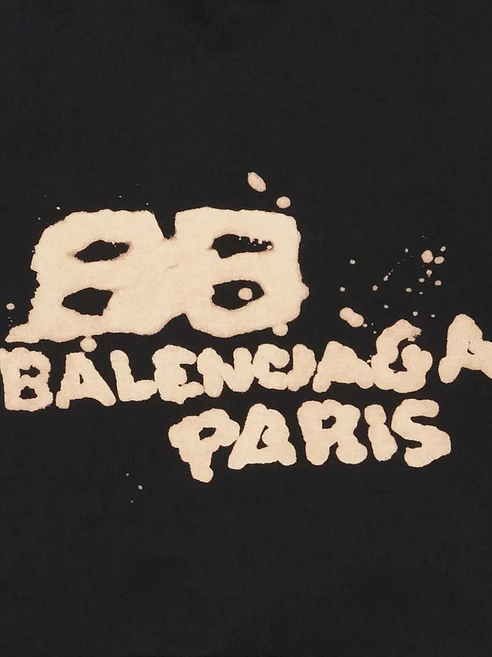 Balenciaga Hoodie met letterdetail Zwart