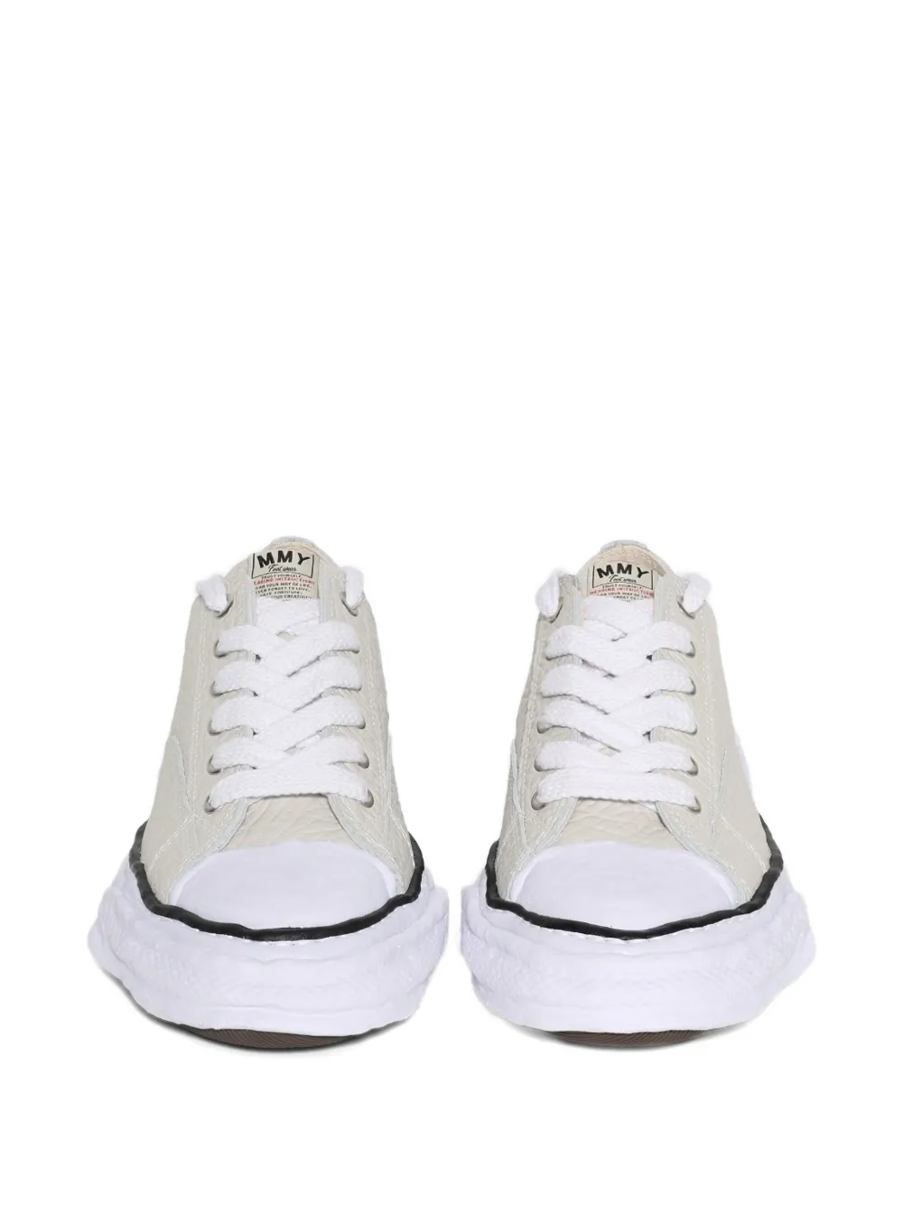 Maison MIHARA YASUHIRO Monster leather sneakers Beige
