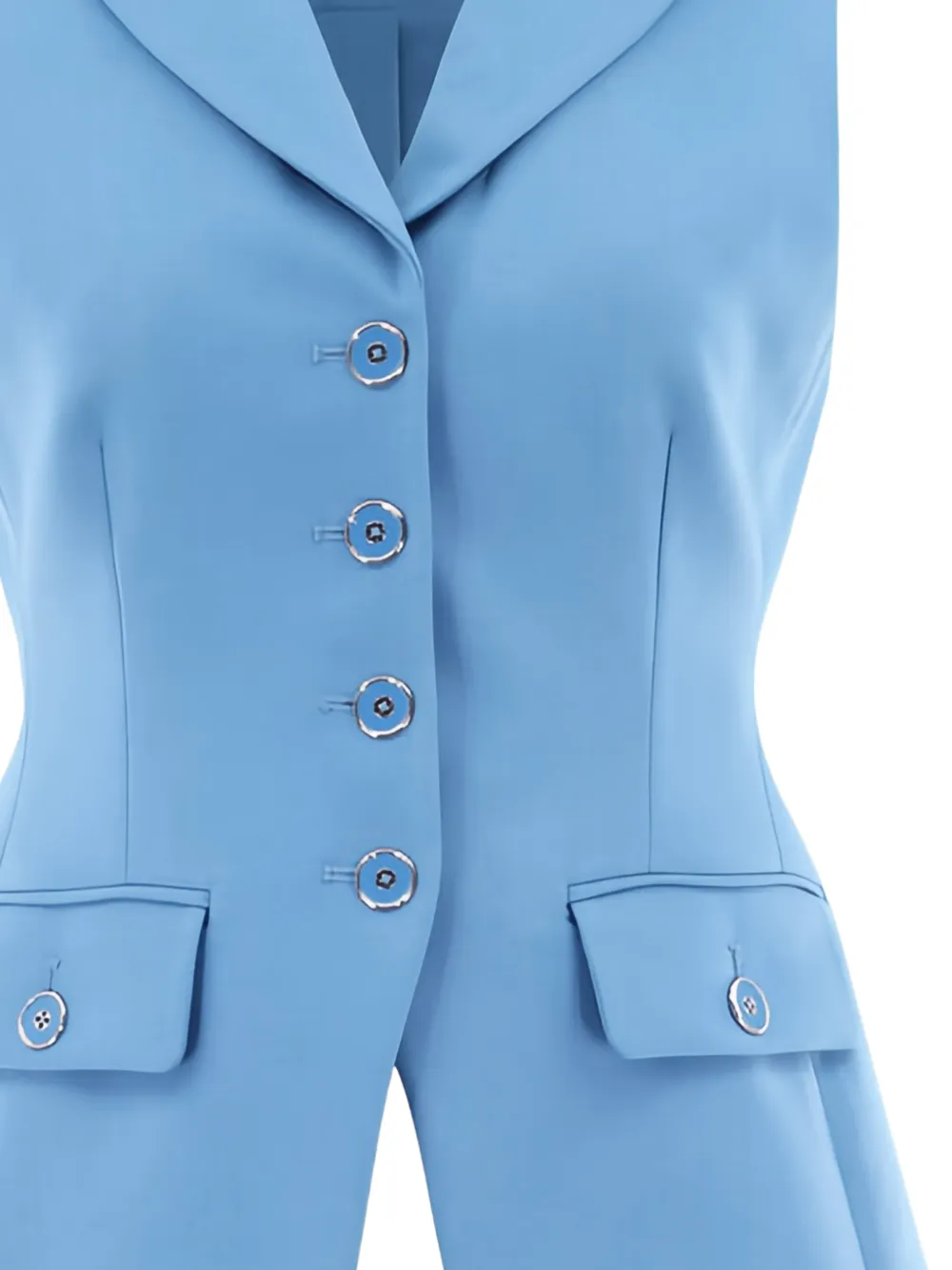  Veronica Beard Benny Waistcoat - Blue 