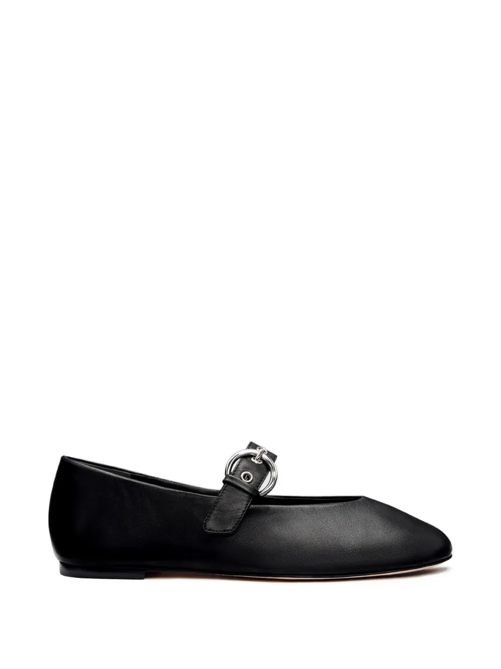 Reformation Bethany adjustable-buckle ballet flat - Nero