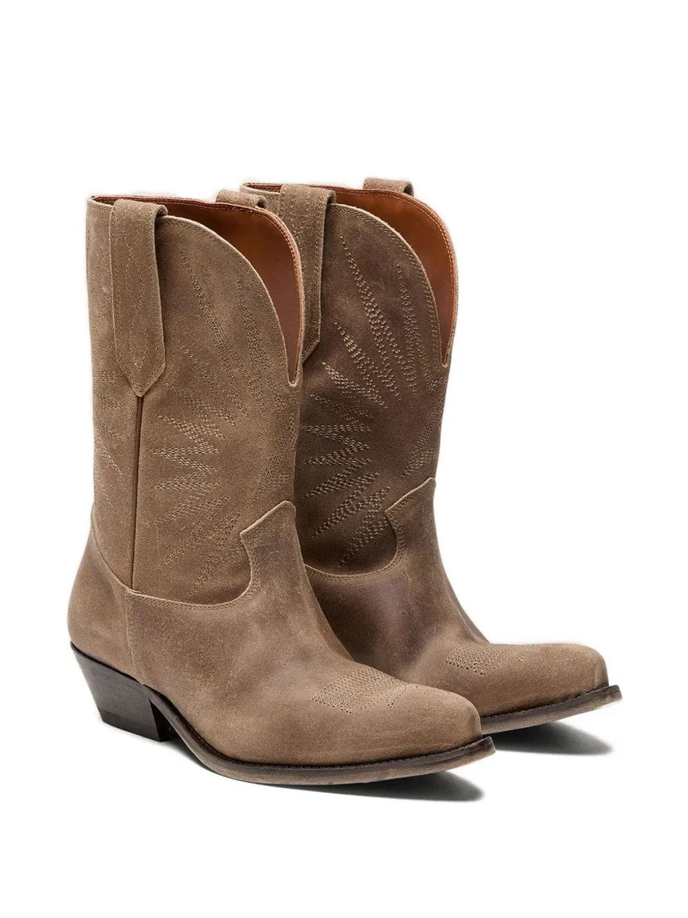 Golden Goose Wish Star laarzen met lage hak Grijs