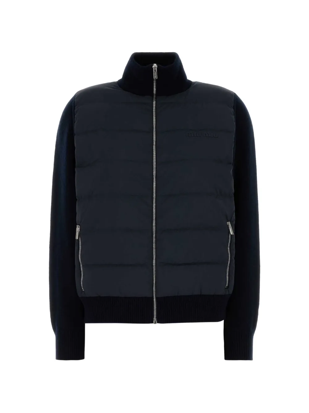 Miu Miu quilted-design jacket - Nero