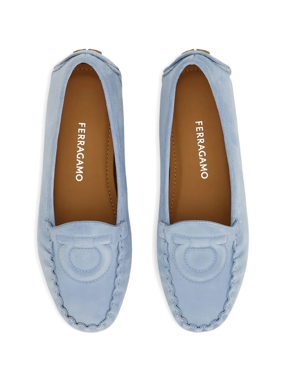 Ferragamo Gancini schoenen met applicatie Blauw