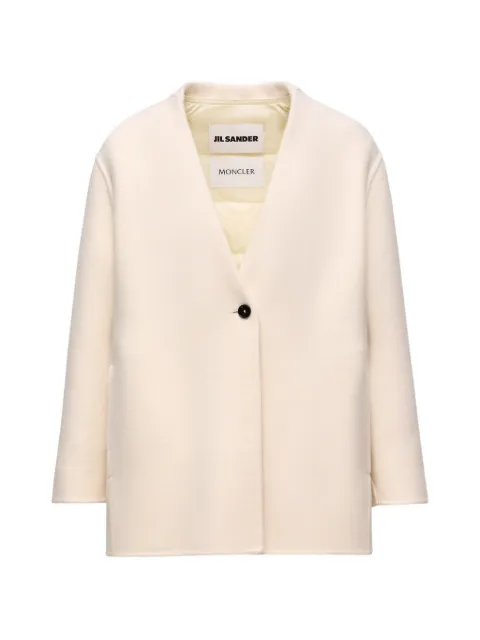 Moncler x Jil Sander button-fastening coat