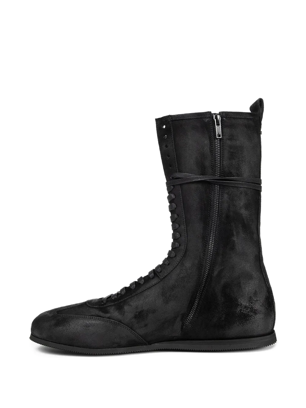 Ann Demeulemeester Fides suède sneakers Zwart