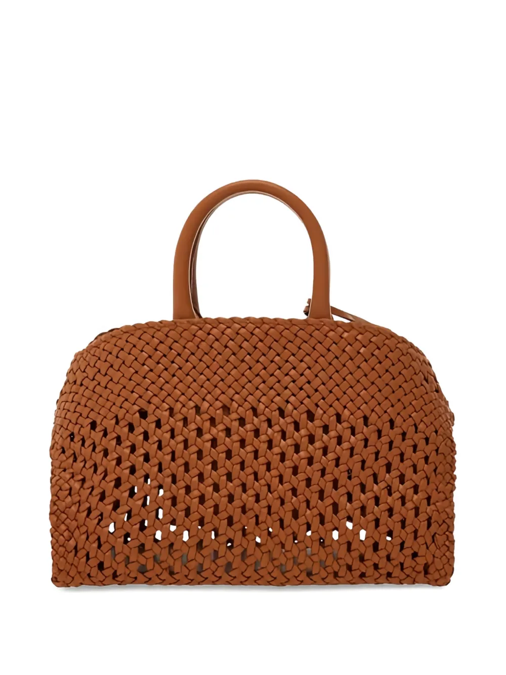 Ferragamo XS Hug geweven shopper Bruin