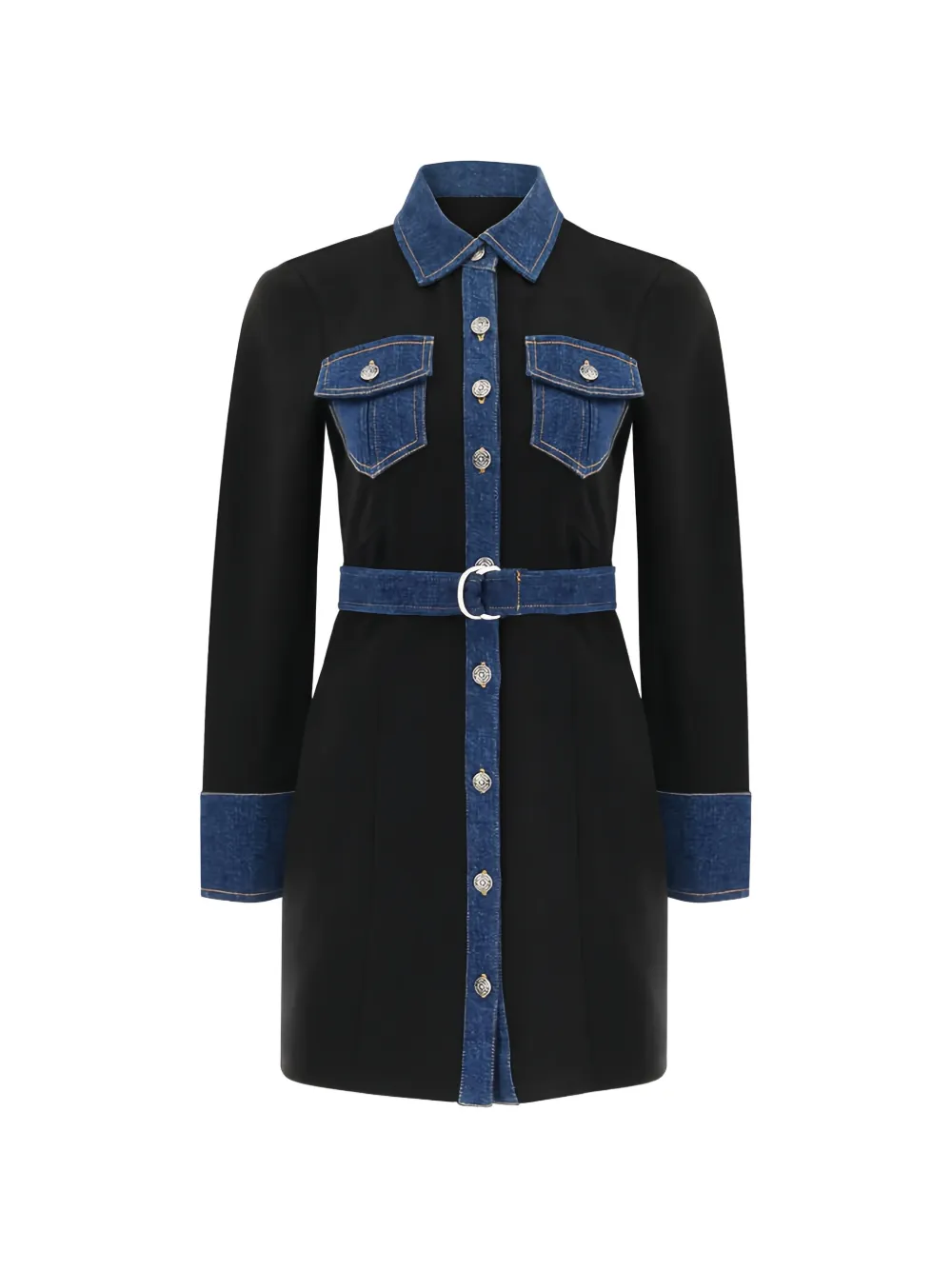 Cinq A Sept Aliza belted mini dress - Nero