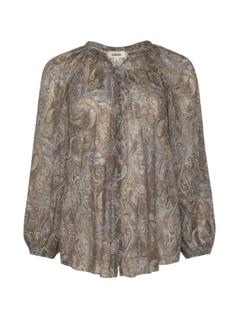 L'Agence Teagan paisley-patterb blouse