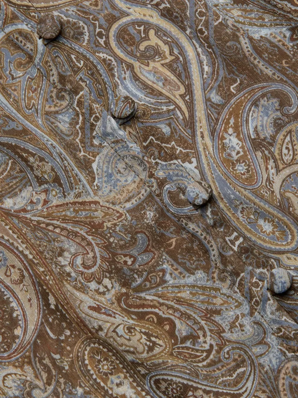  L'agence Teagan Paisley-patterb Blouse - Brown 