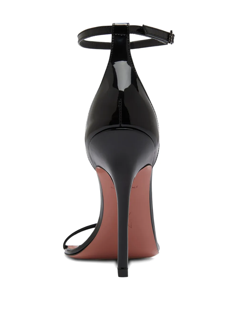 Amina Muaddi Barbara sandalen verfraaid met kristallen en hak Zwart