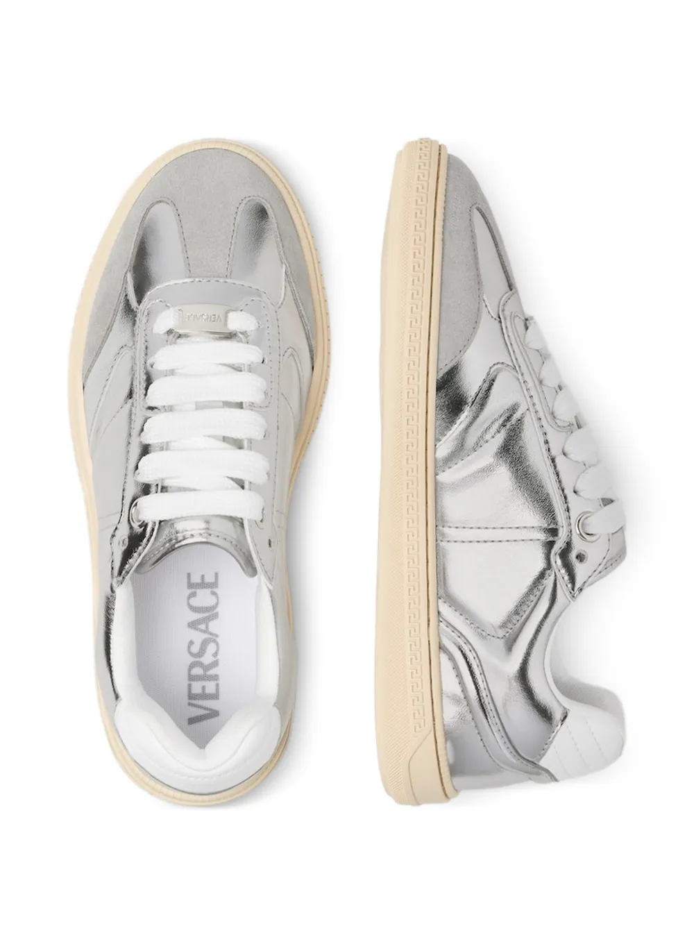 Versace Sneakers met vlakken Zilver