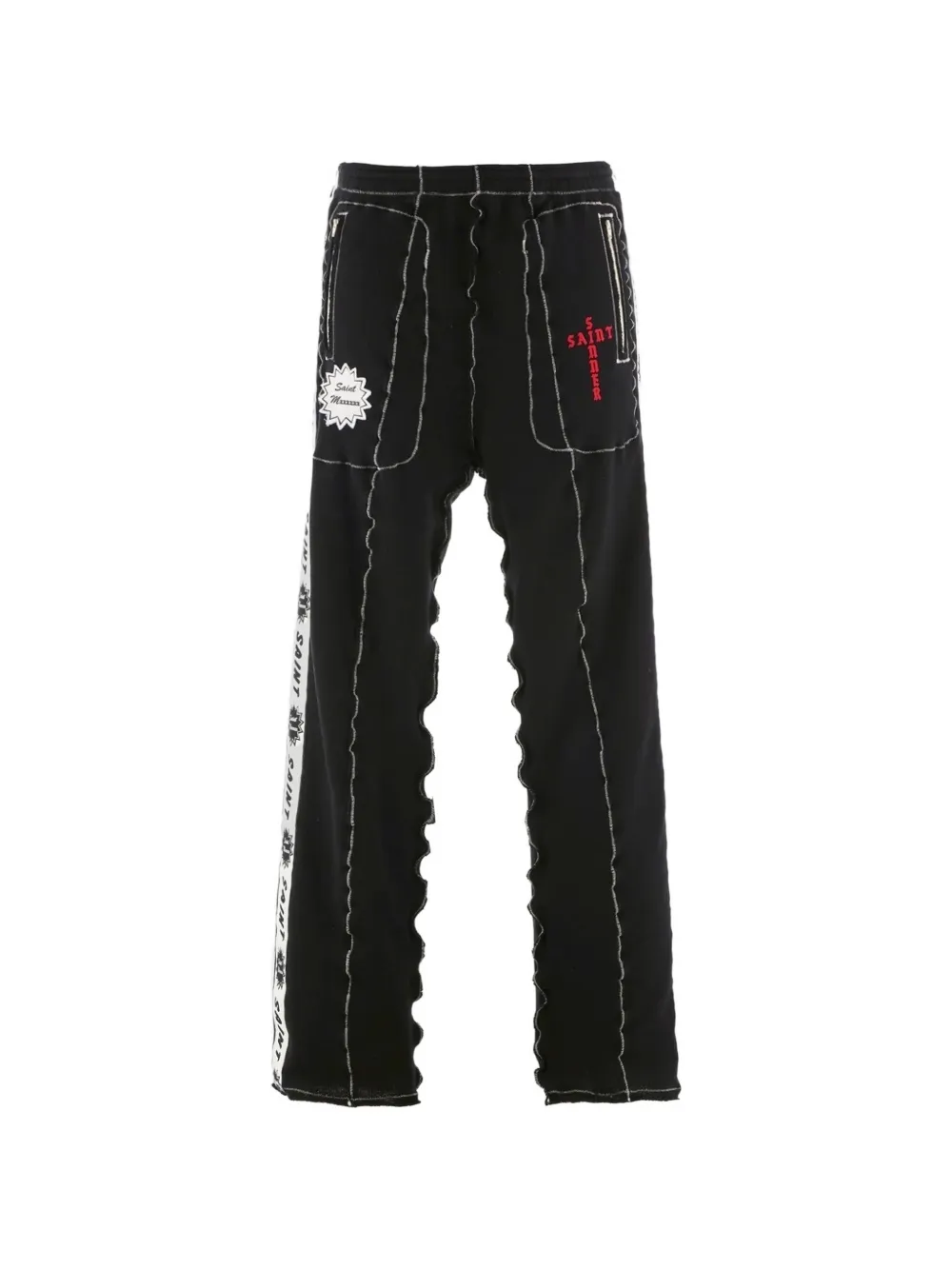SAINT MXXXXXX x A Love Moment seam-detail trousers - Nero