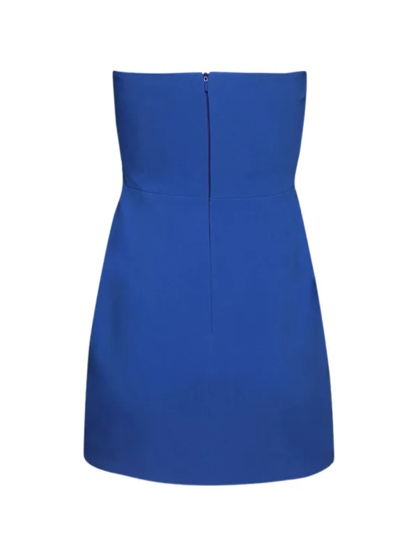 david koma crystal embellished mini dress David Koma Crystal Brooch Mini Dress