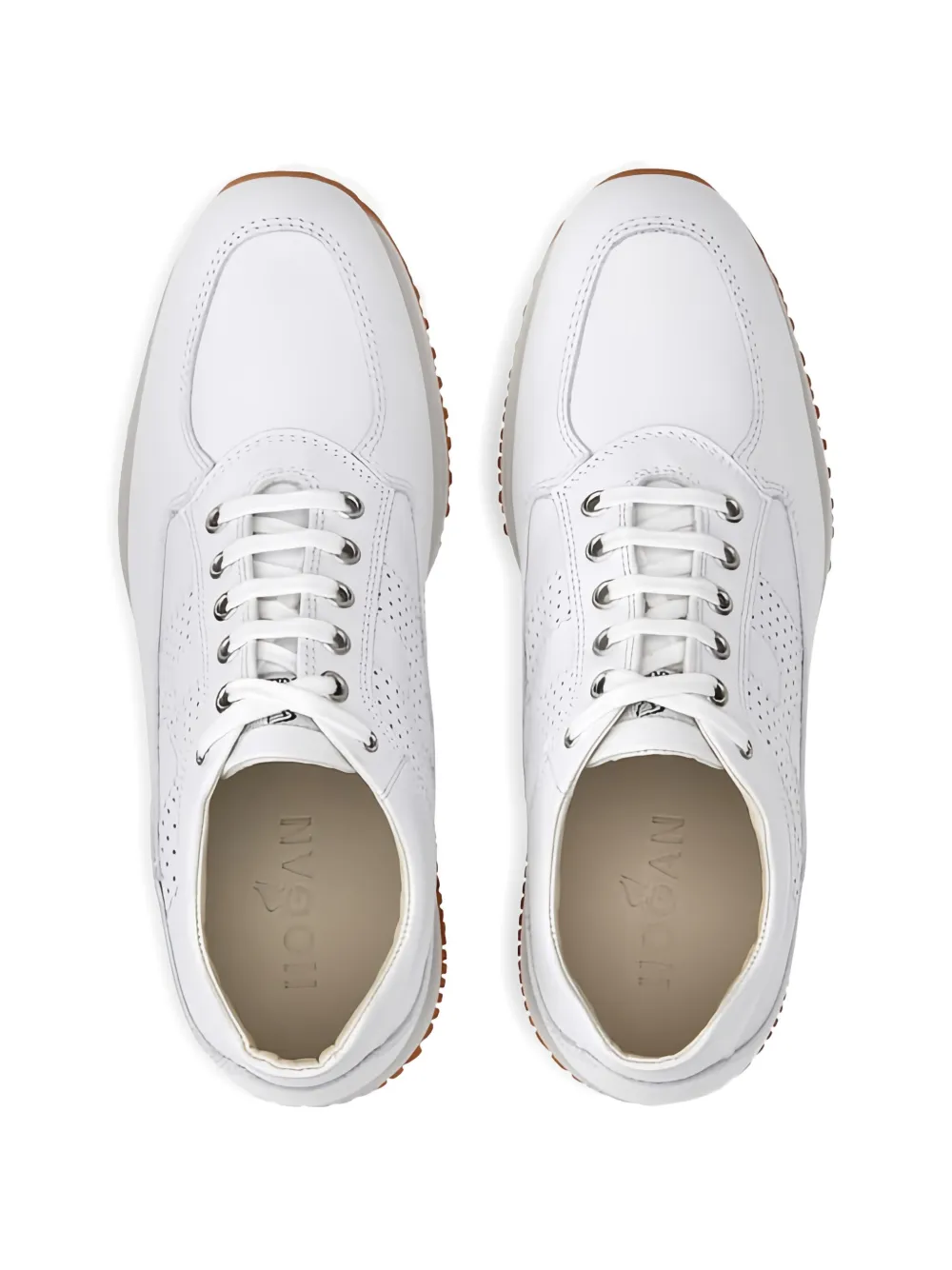 Hogan Interactive perforated sneakers Wit