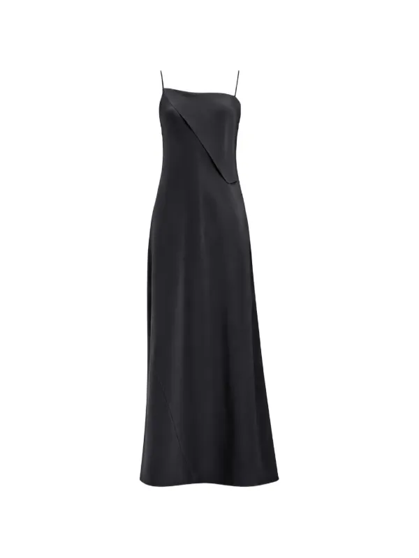 Ann Demeulemeester Aaricia Silk Maxi Dress in Black