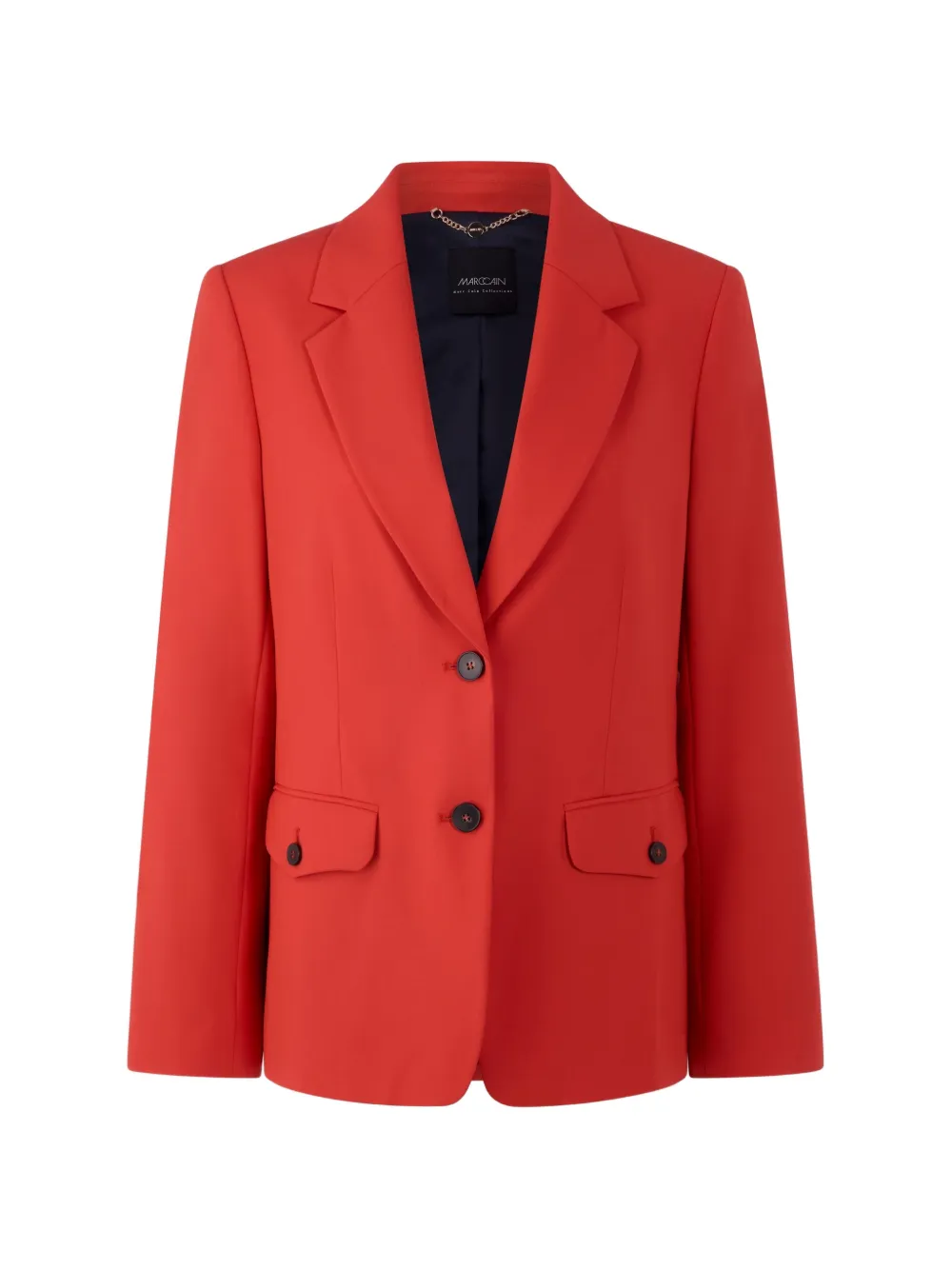 Marccain Button Pocket Blazer In Red