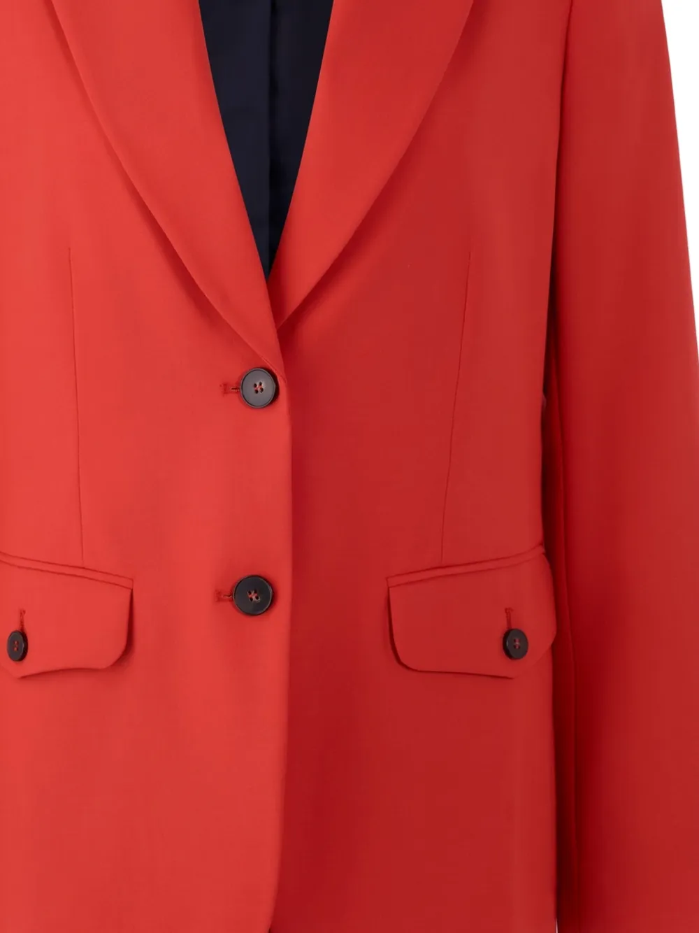 Marccain Button Pocket Blazer - Red 