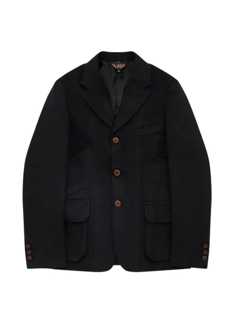 Black Comme Des Garçons button blazer