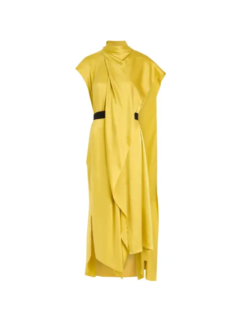 Roksanda Lysar asymmetric draped silk midi dress