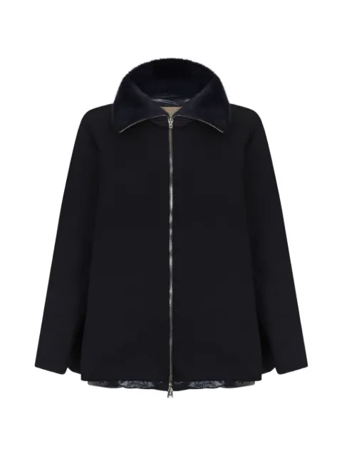 Herno fur collar zip coat