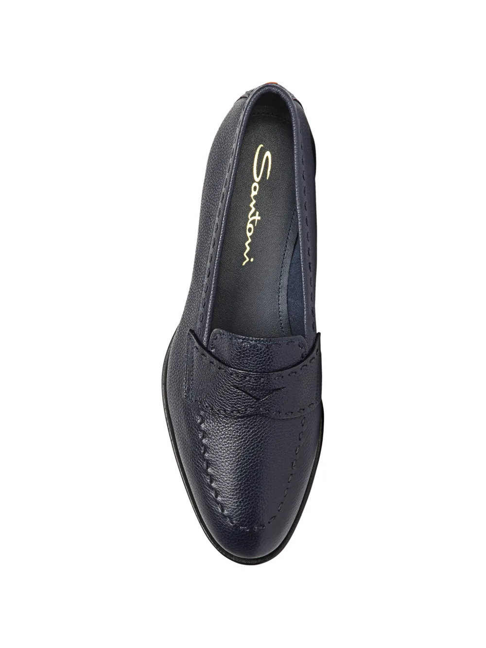 Santoni Loafers met ronde neus Blauw