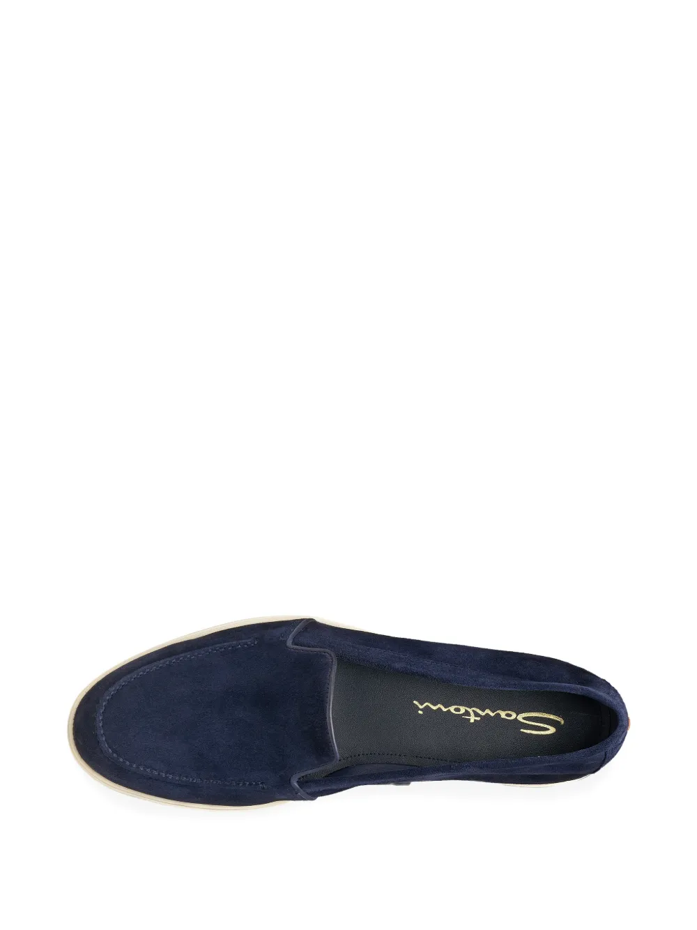 Santoni Loafers met ronde neus Blauw