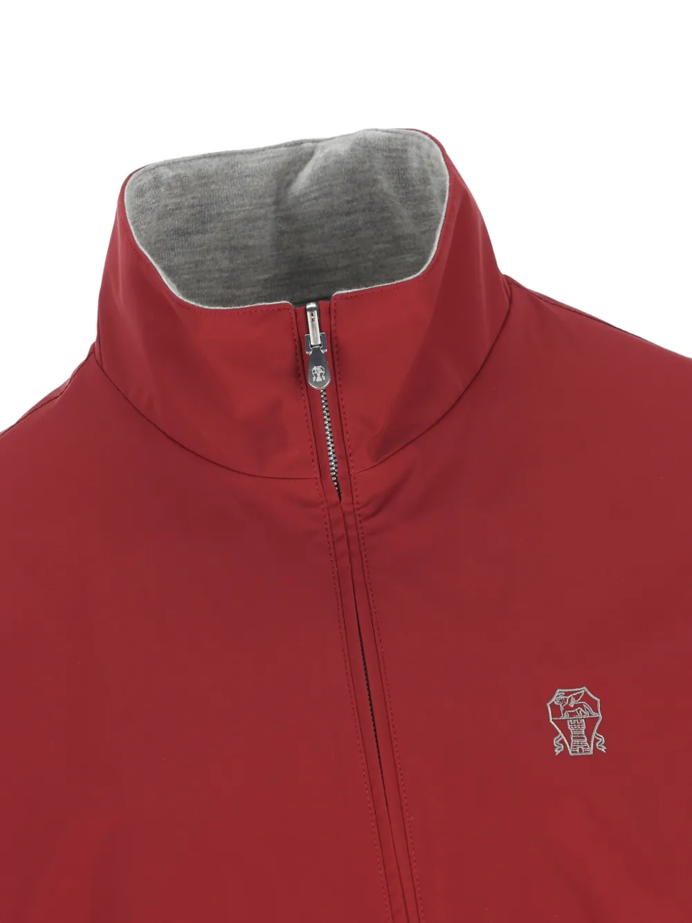 Brunello Cucinelli Jack met logodetail Rood