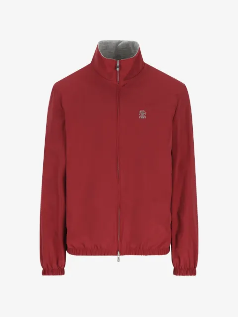 Brunello Cucinelli logo-detail jacket