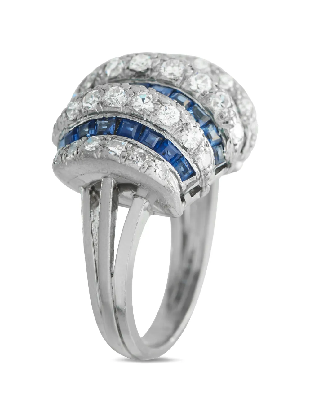 LB Exclusive diamond and sapphire ring - Argento