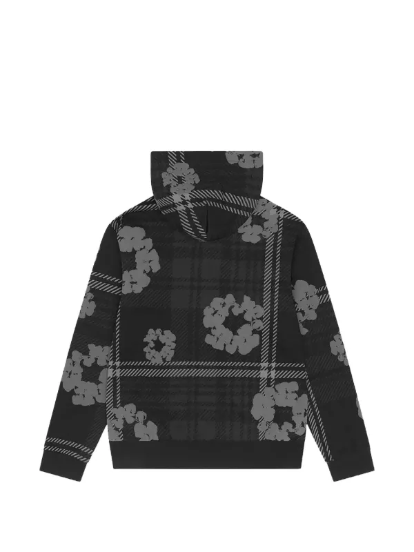Denim Tears Patterned zip-up Hoodie | Black | FARFETCH