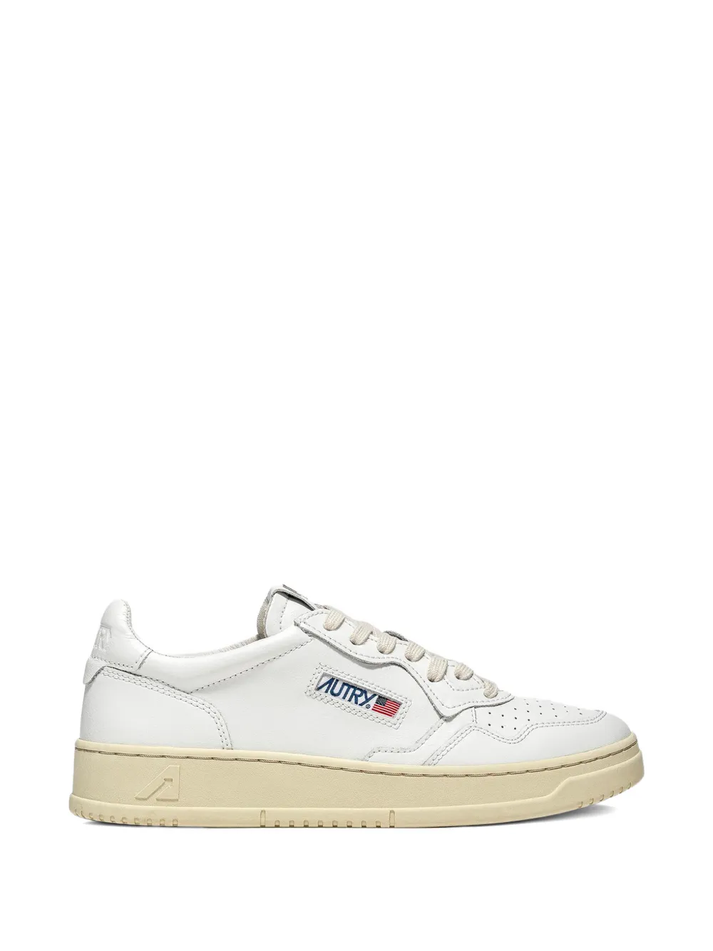Autry Medalist leather low-top sneakers Wit