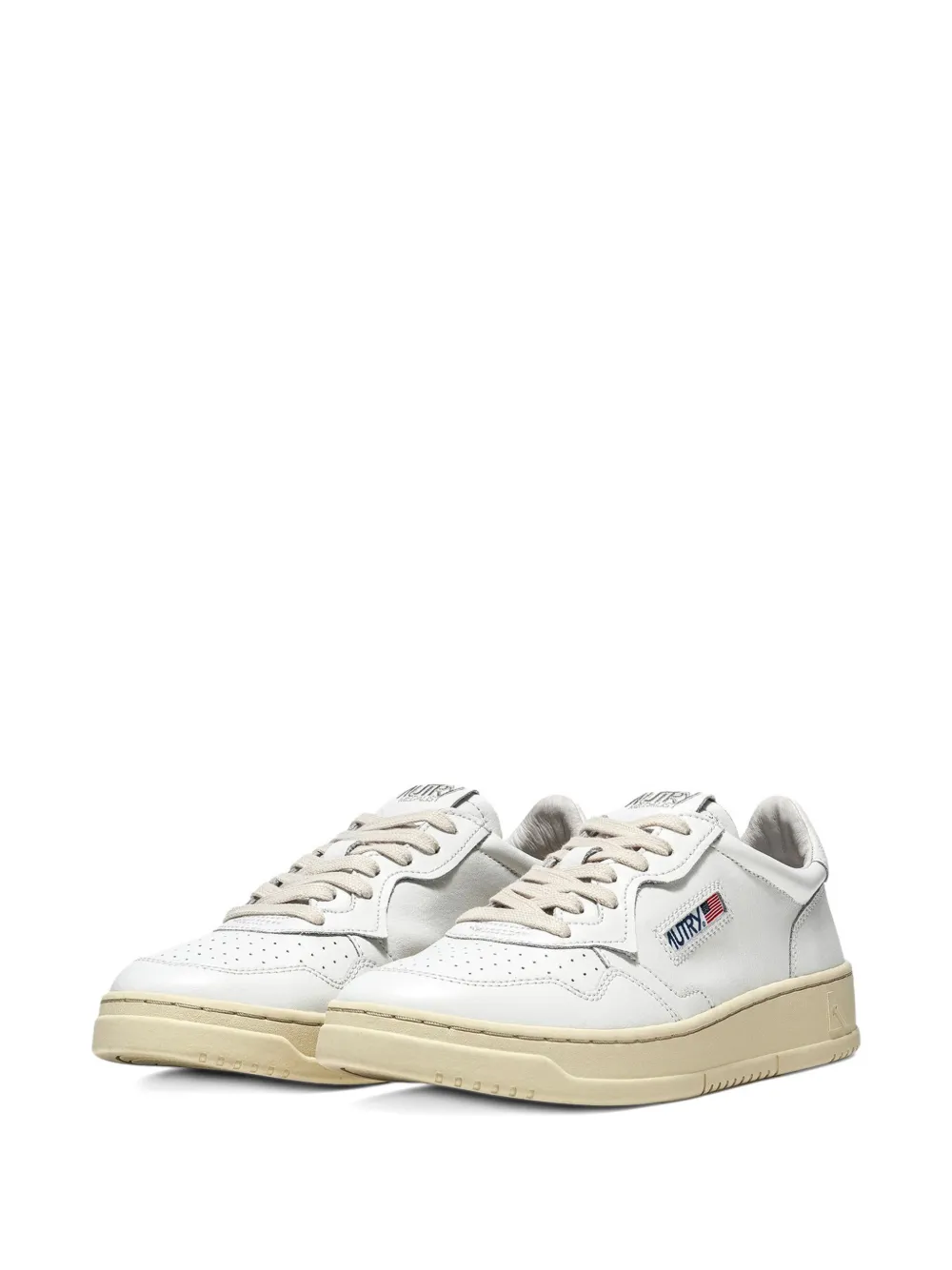 Autry Medalist leather low-top sneakers Wit
