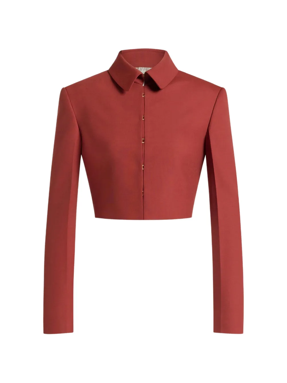Alberta Ferretti collared jacket - Rosso