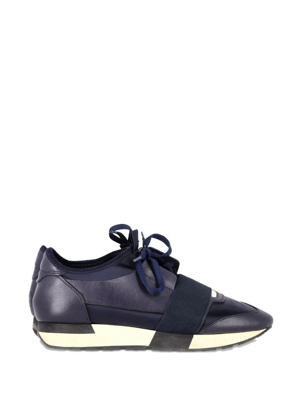 Balenciaga Pre-Owned Race Runner leather sneakers - Blu