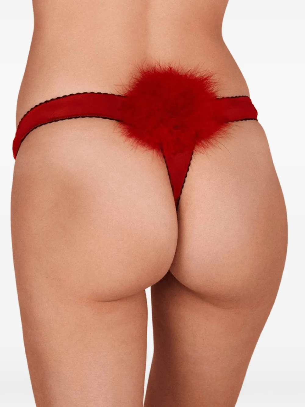  Gilda & Pearl Feathered Silk Thong 