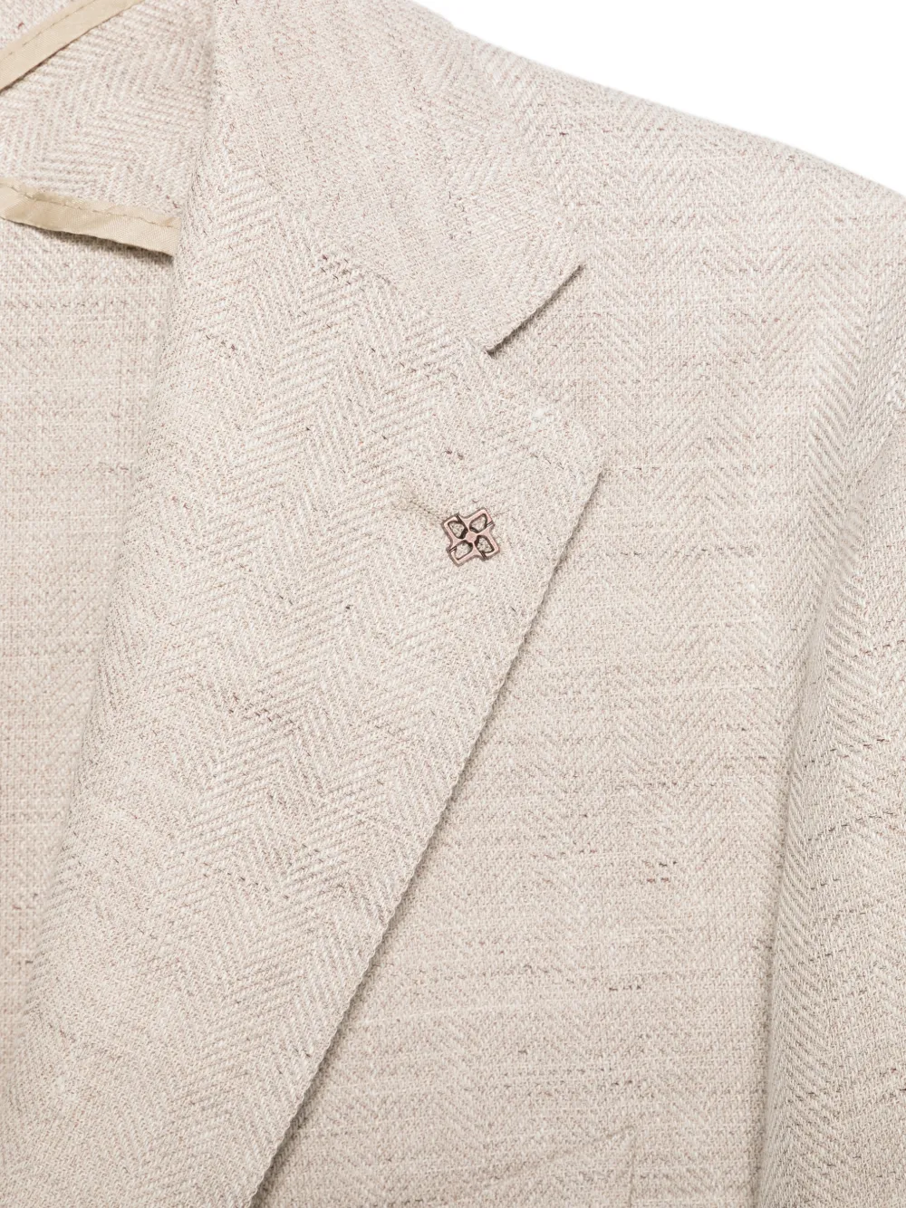 Tagliatore Blazer met enkele rij knopen Beige