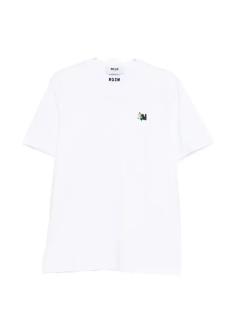 MSGM logo-embroidered T-shirt