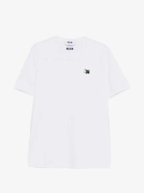 MSGM logo-embroidered T-shirt