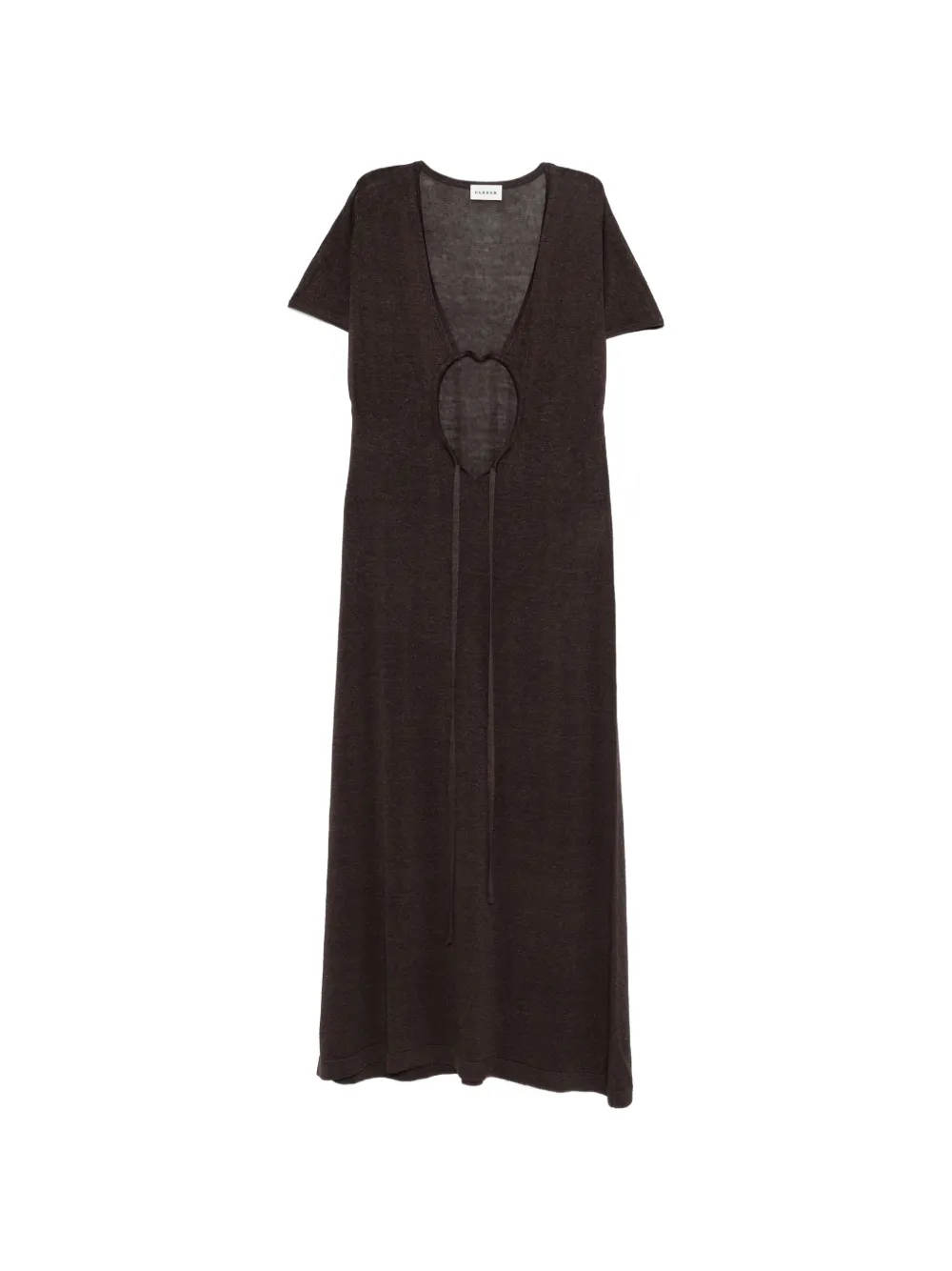 P.A.R.O.S.H. cut-out maxi dress - Marrone