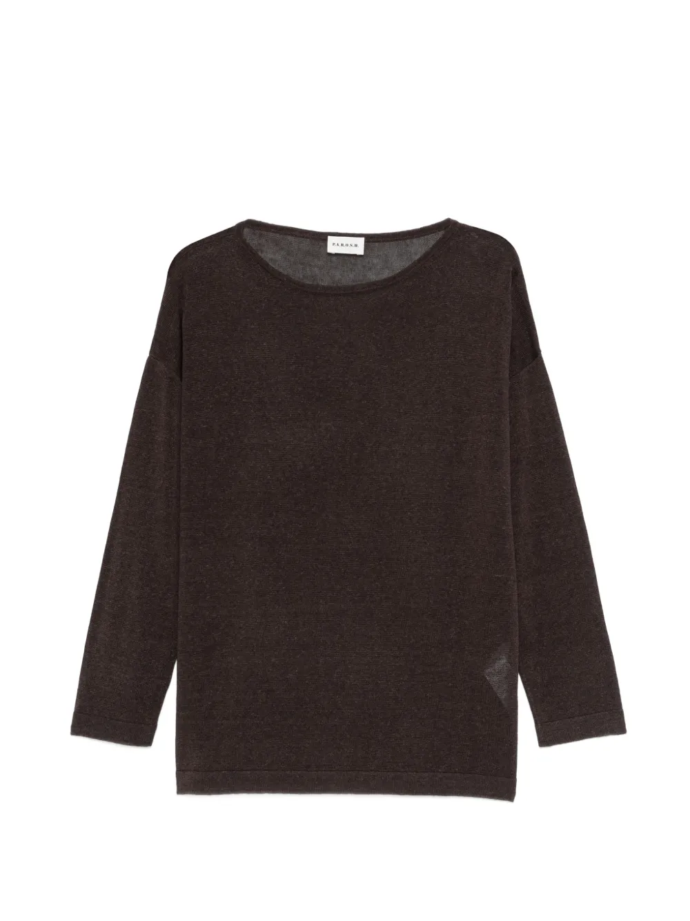 P.A.R.O.S.H. Baby Girl dropped-sleeve sweater - Marrone