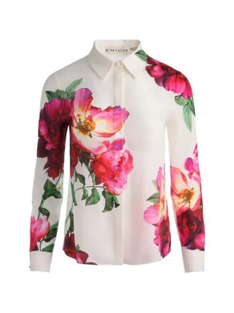 alice + olivia Willa floral shirt