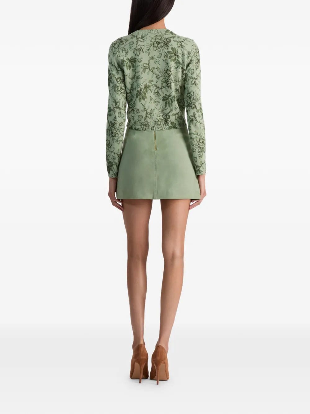 alice + olivia Carson vest met bloemenprint Groen