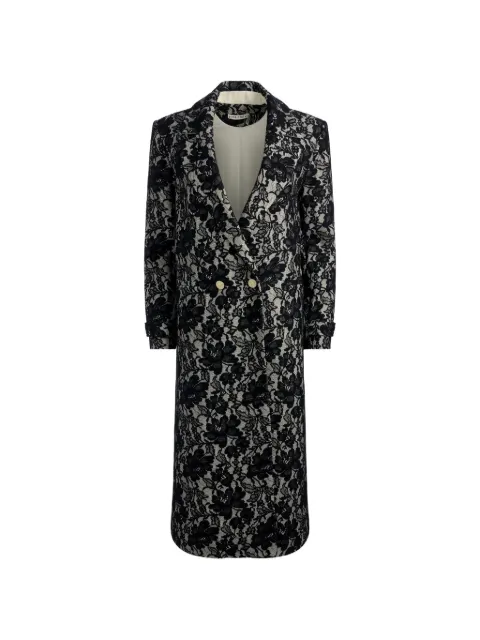 alice + olivia Jimmy floral long coat