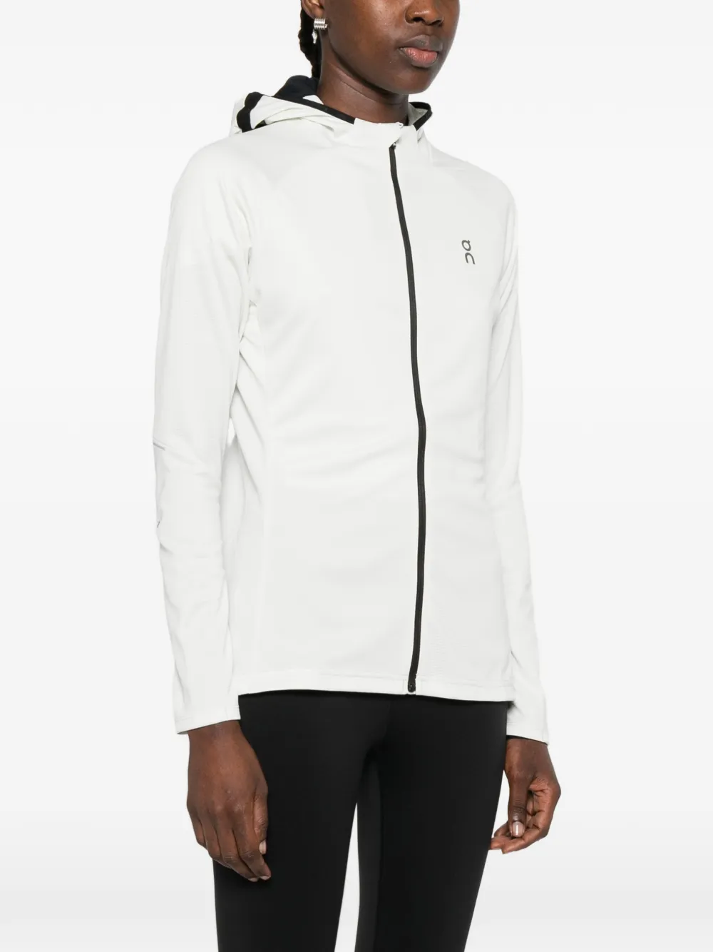  On Zip Hooded Jacket - White 