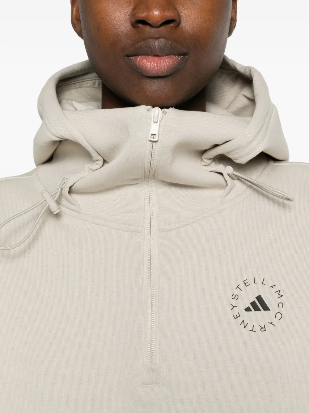 adidas by Stella McCartney Pouch hoodie met capuchon Beige